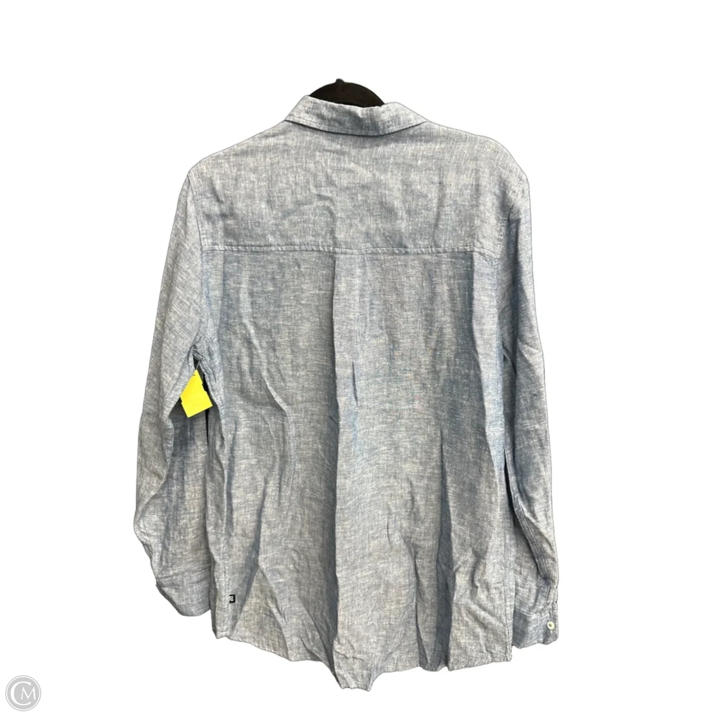 Top Long Sleeve By Gap In Blue Denim, Size: M