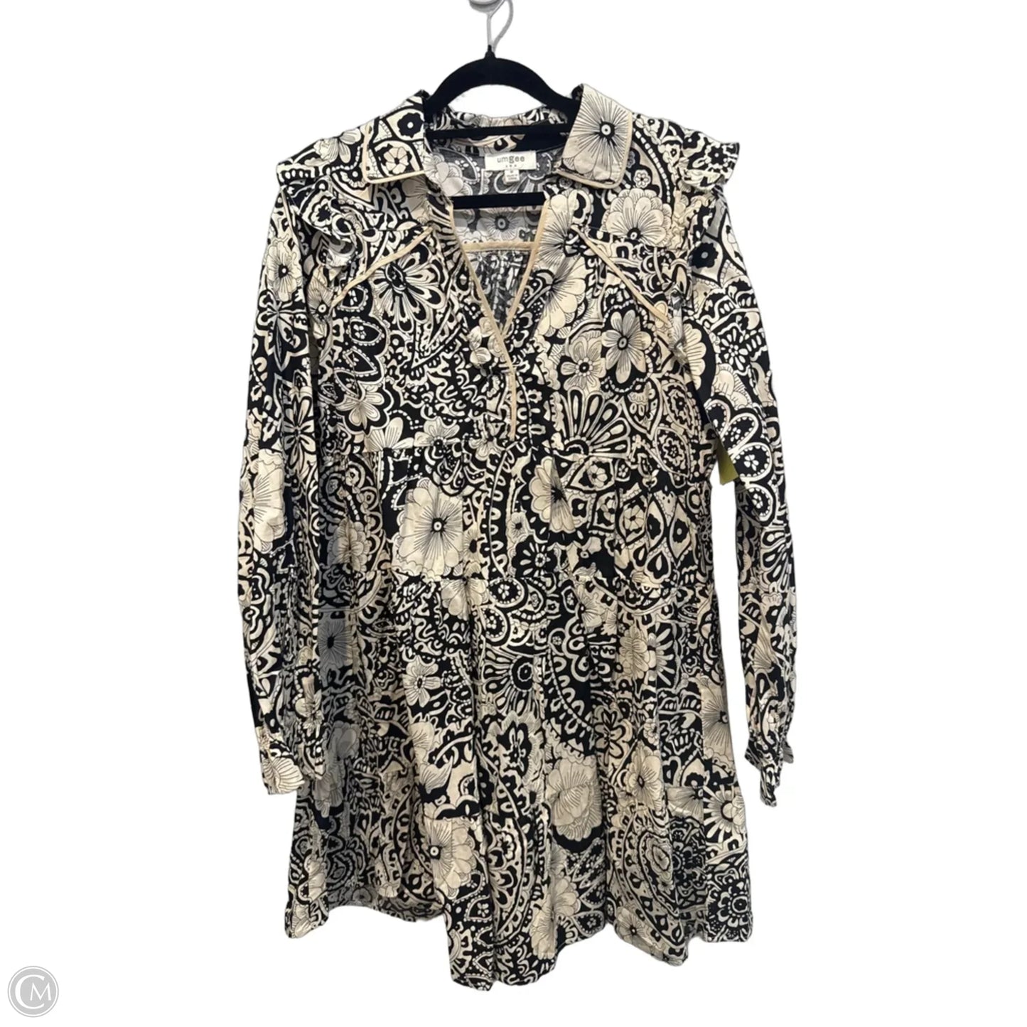 Dress Casual Short By Umgee In Black & Cream, Size: M