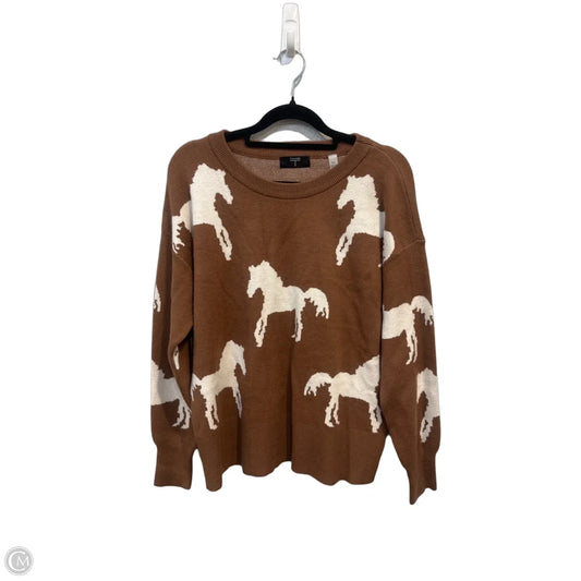 Sweater By Tahari In Animal Print, Size: Sp
