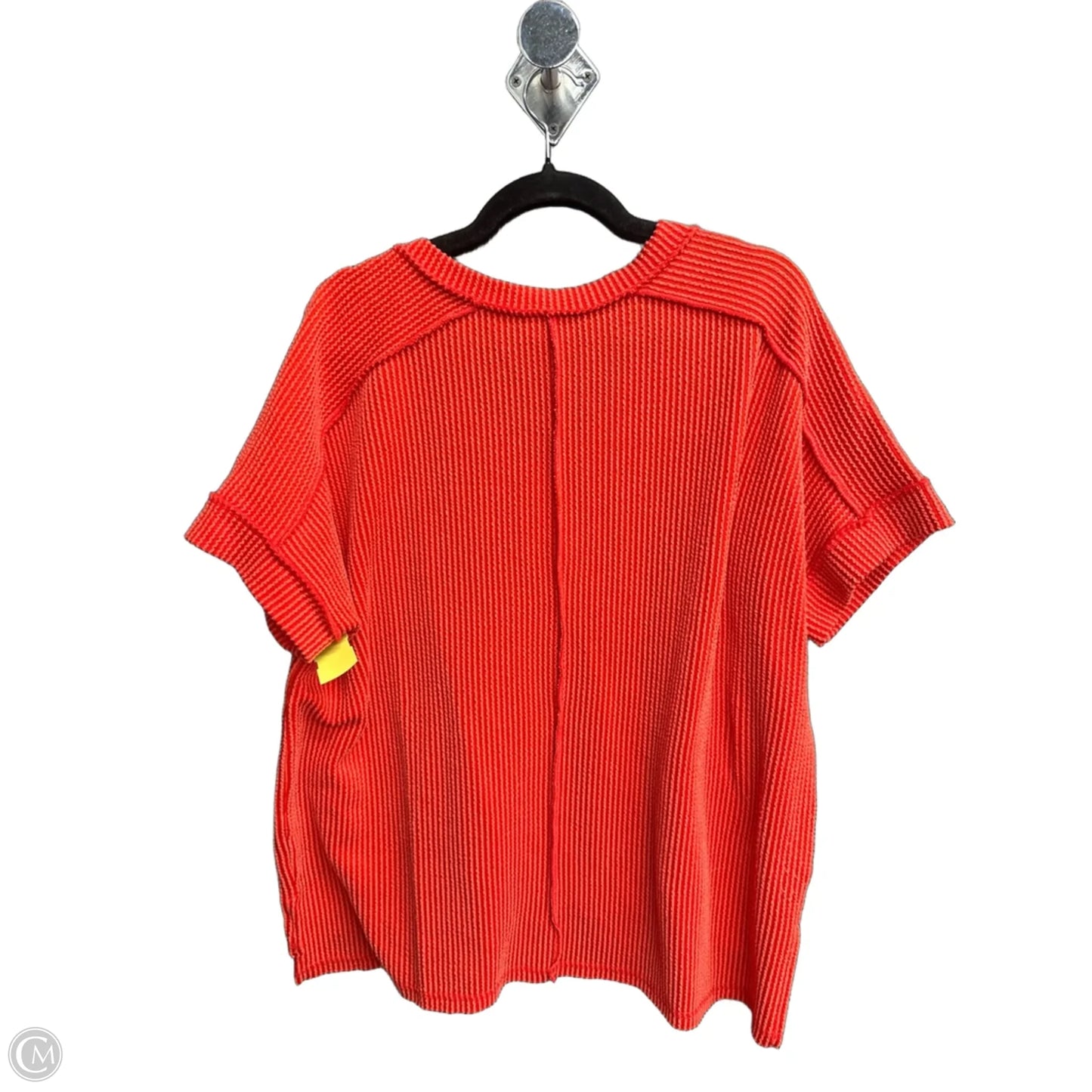 Top Short Sleeve By Zenana In Red, Size: S