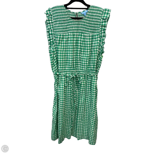 Dress Casual Midi By Draper James In Green & White, Size: 2x