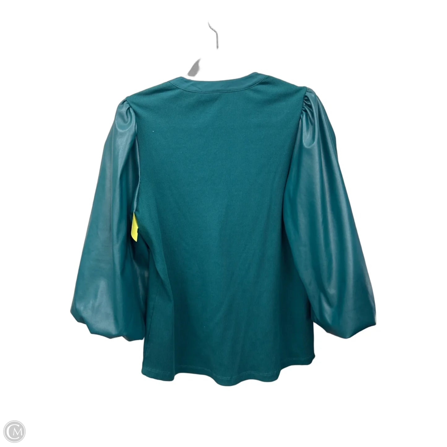 Top Short Sleeve By Chicos In Teal, Size: L