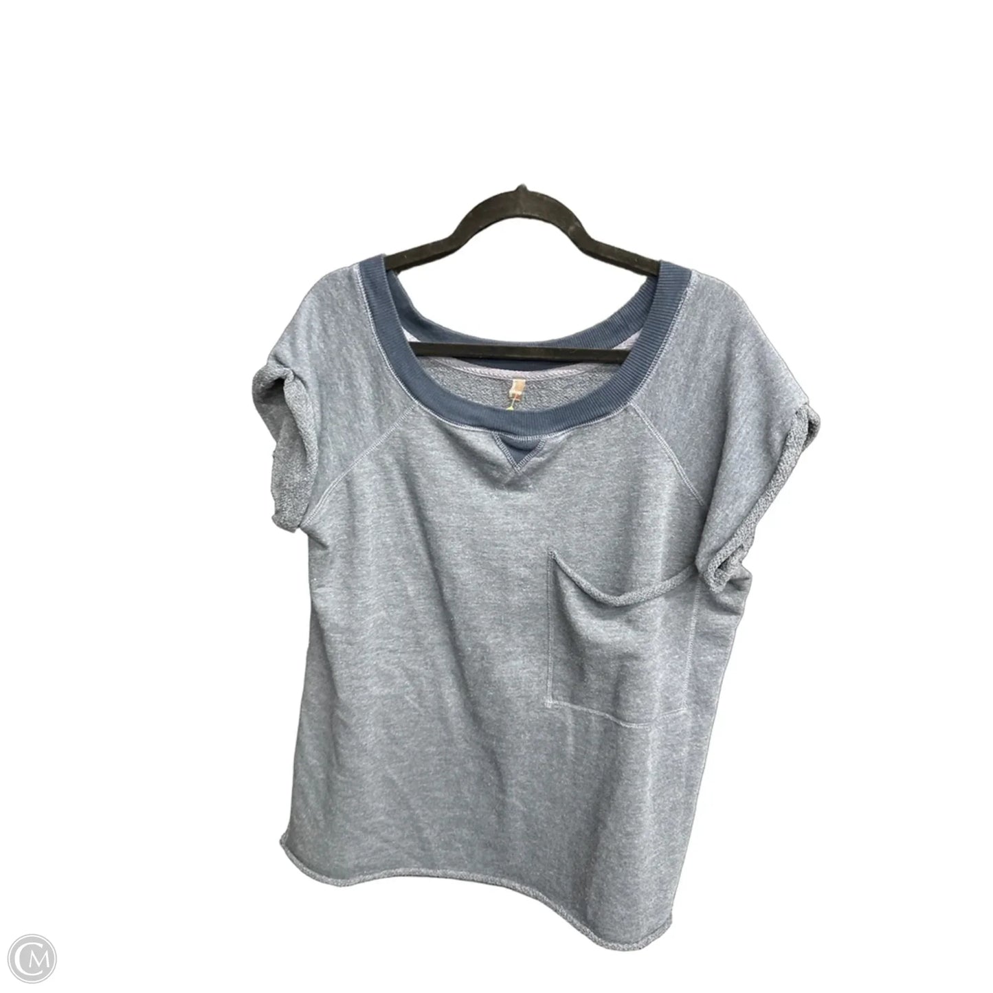 Top Short Sleeve By Free People In Blue, Size: L