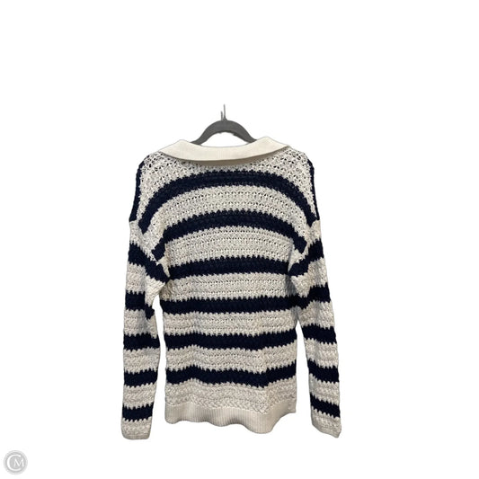 Sweater By Talbots In Striped Pattern, Size: M