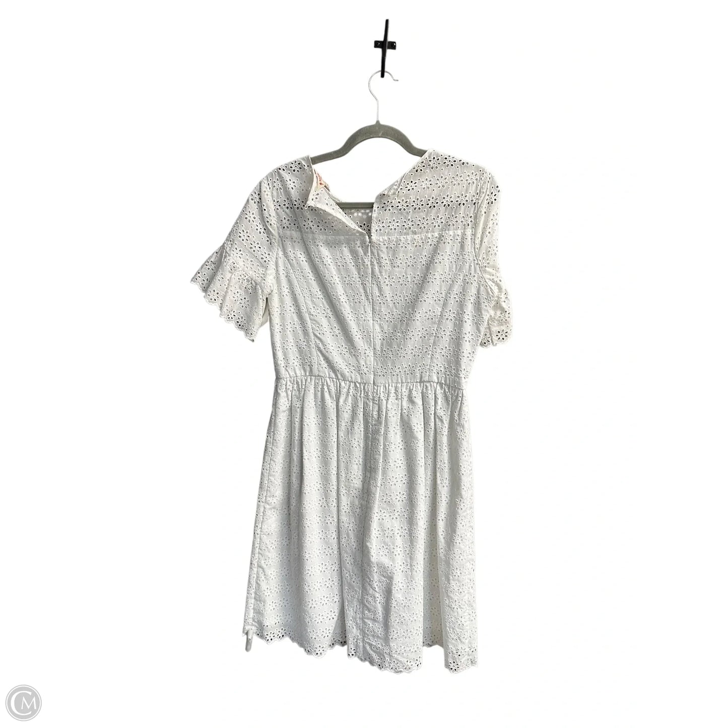 Dress Casual Midi By Brooks Brothers In White, Size: M