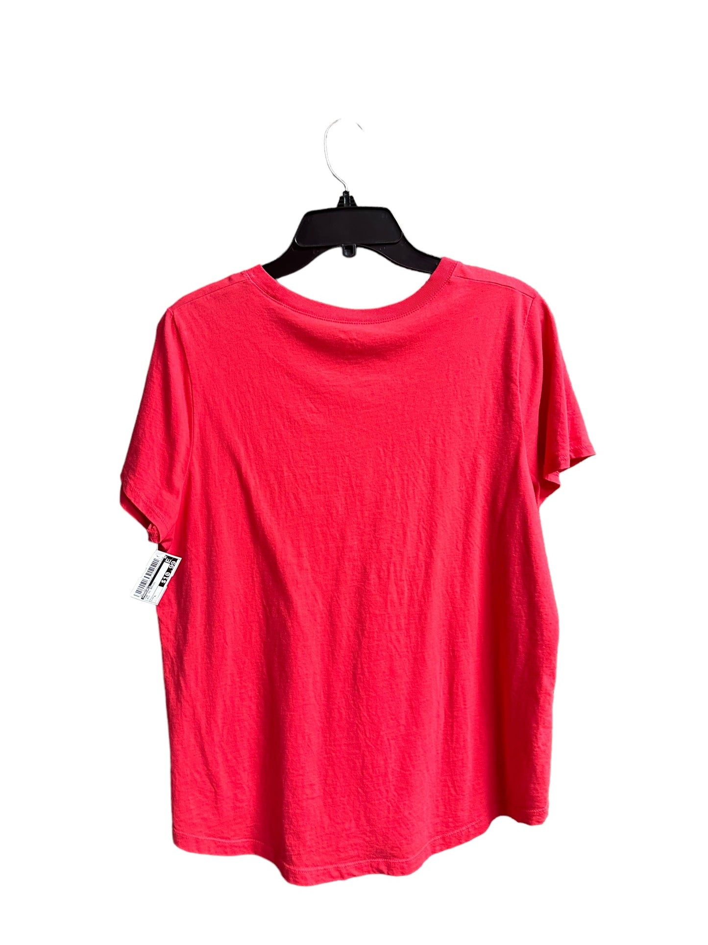 Red Top Short Sleeve Basic Madewell, Size L