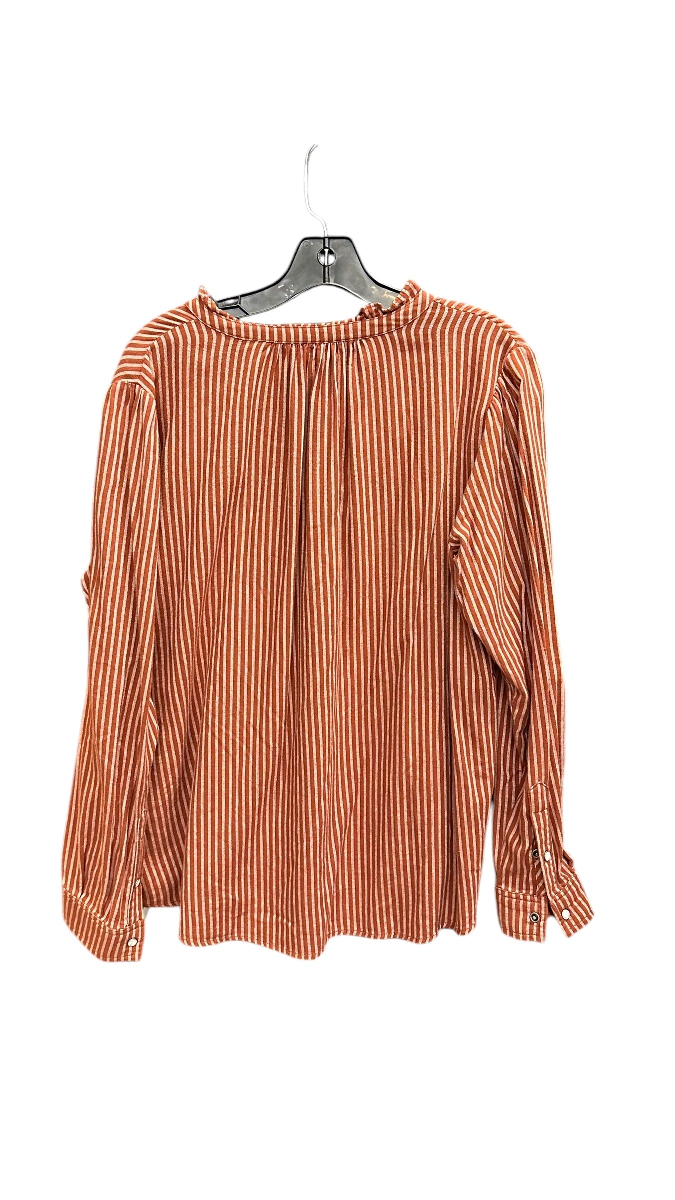 Top Long Sleeve By Knox Rose In Brown, Size: L