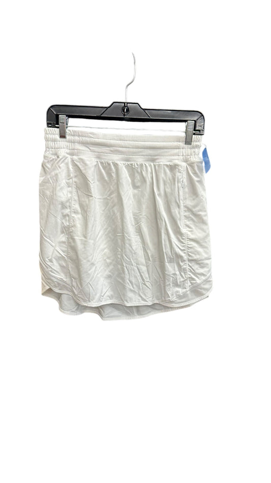 Athletic Skort By Lululemon In White, Size: M