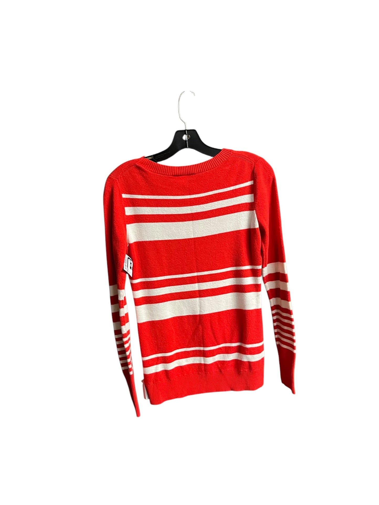 Sweater By Express In Red & White, Size: L