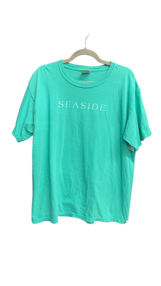 Top Short Sleeve By Comfort Colors In Green, Size: L