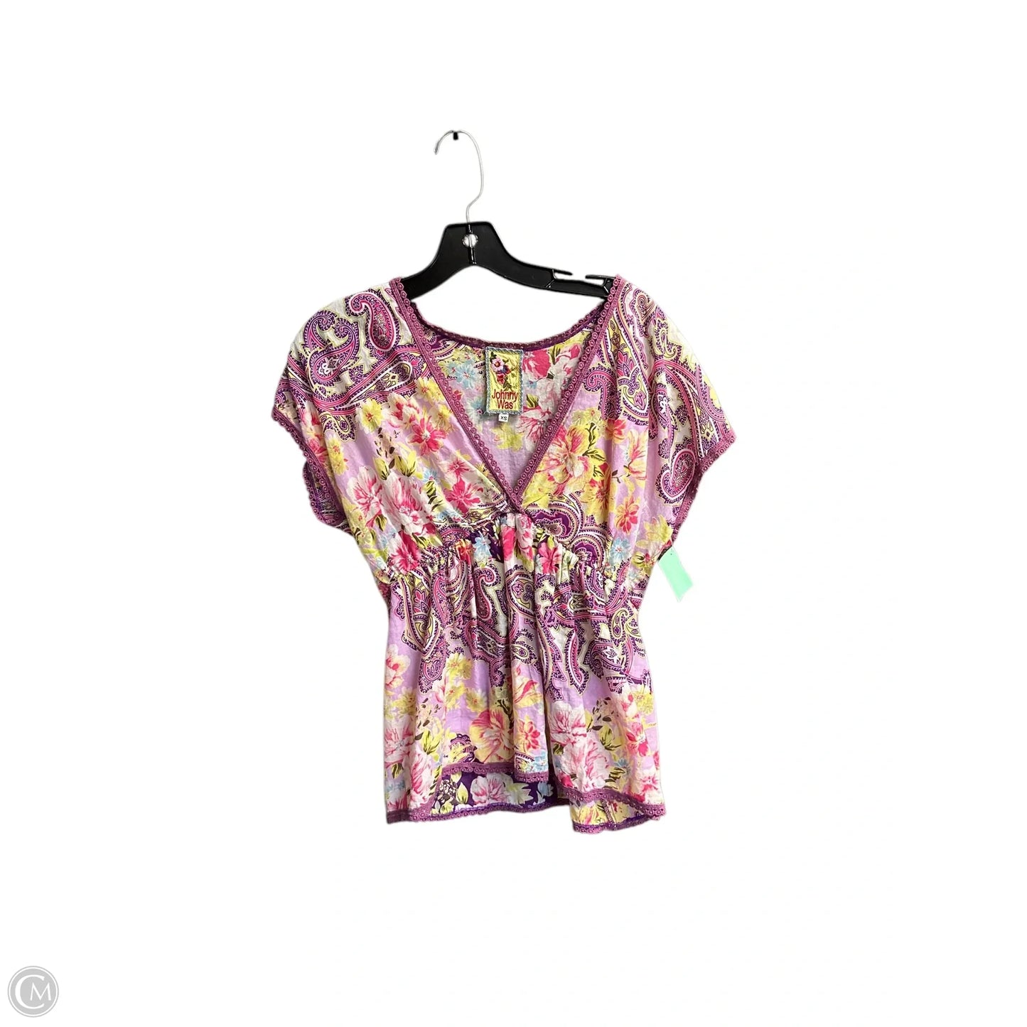 Top Sleeveless By Johnny Was In Floral Print, Size: Xs