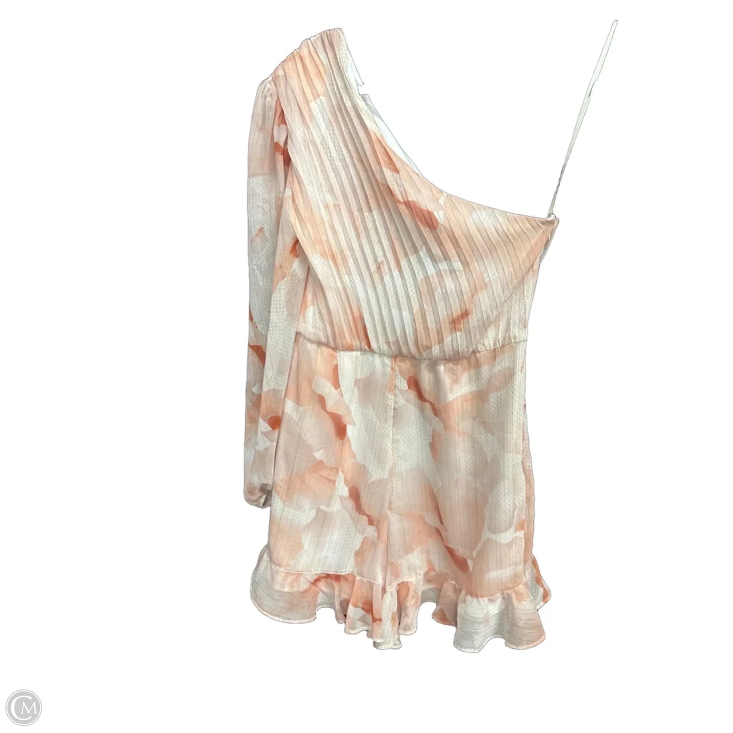 Dress Casual Short By Express In Pink & White, Size: M