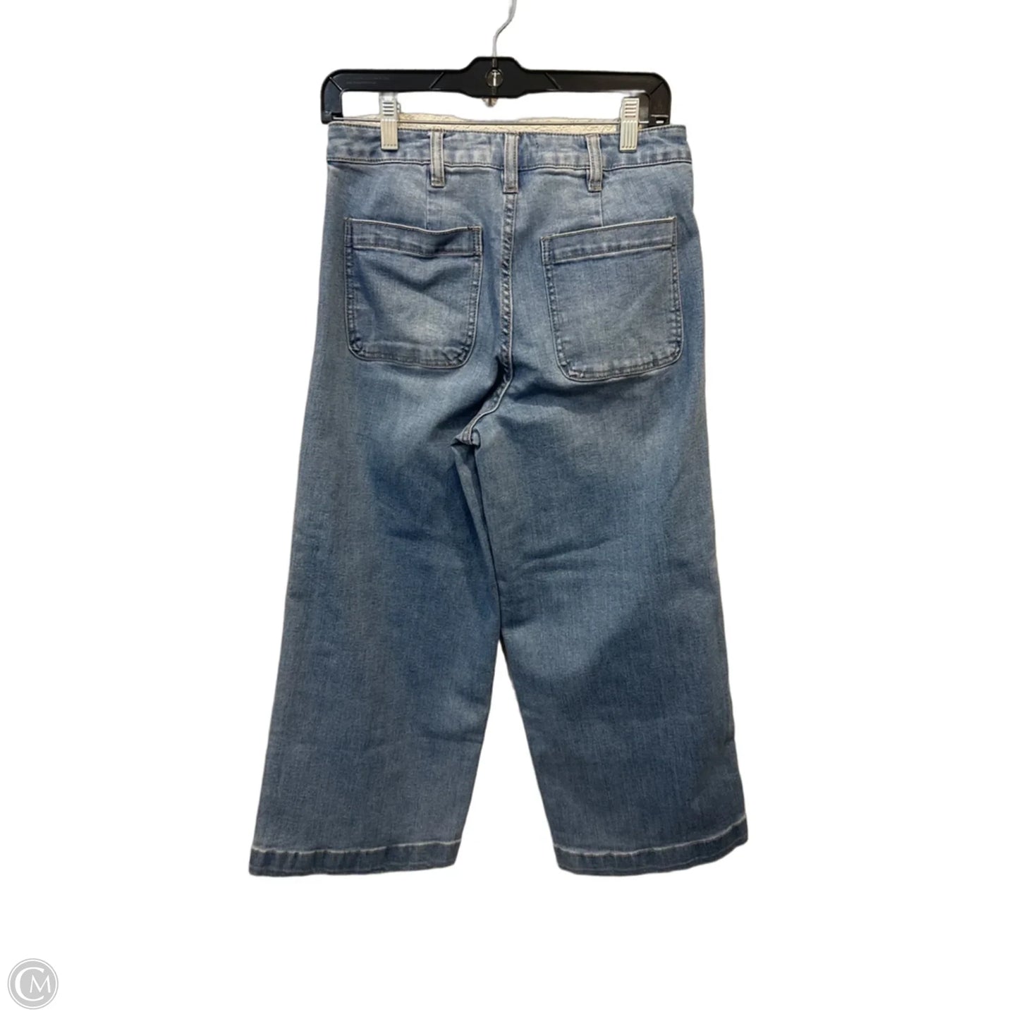 Jeans Cropped By Oat In Blue Denim, Size: 6