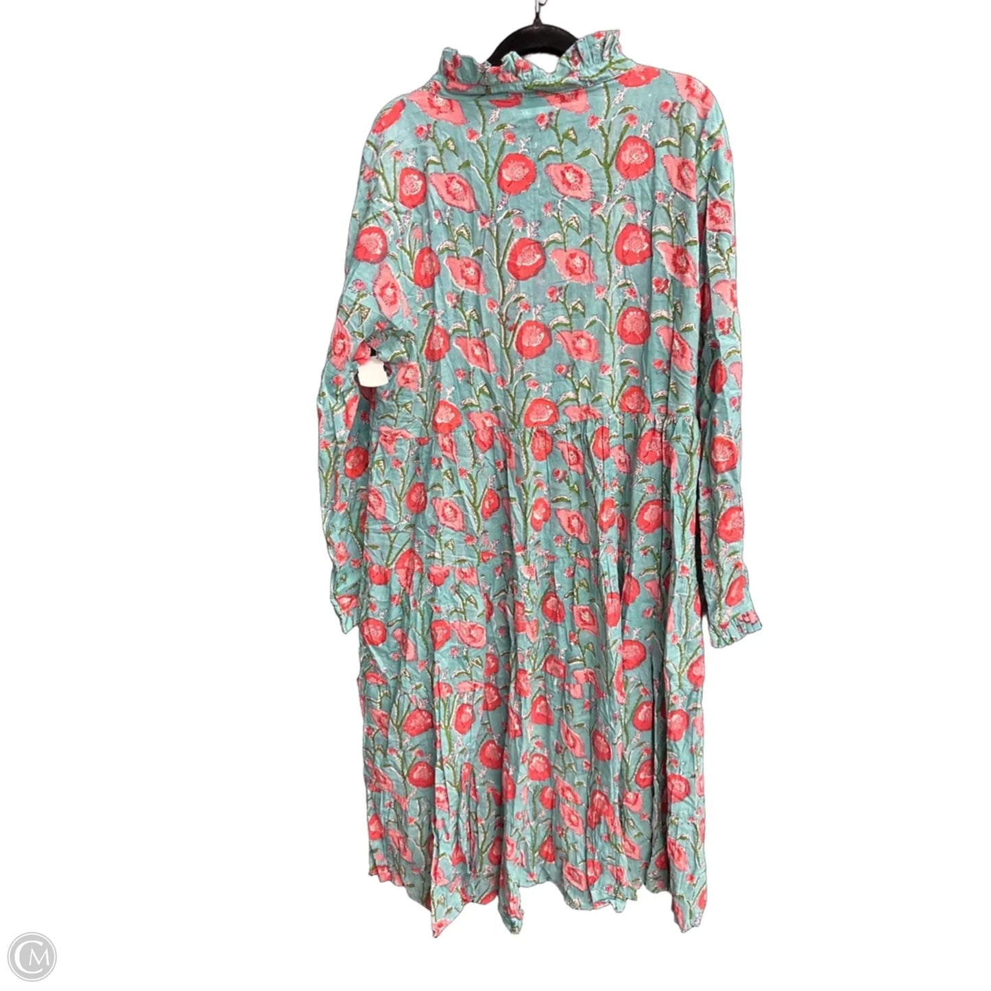 Dress Casual Midi By Clothes Mentor In Floral Print, Size: 2x