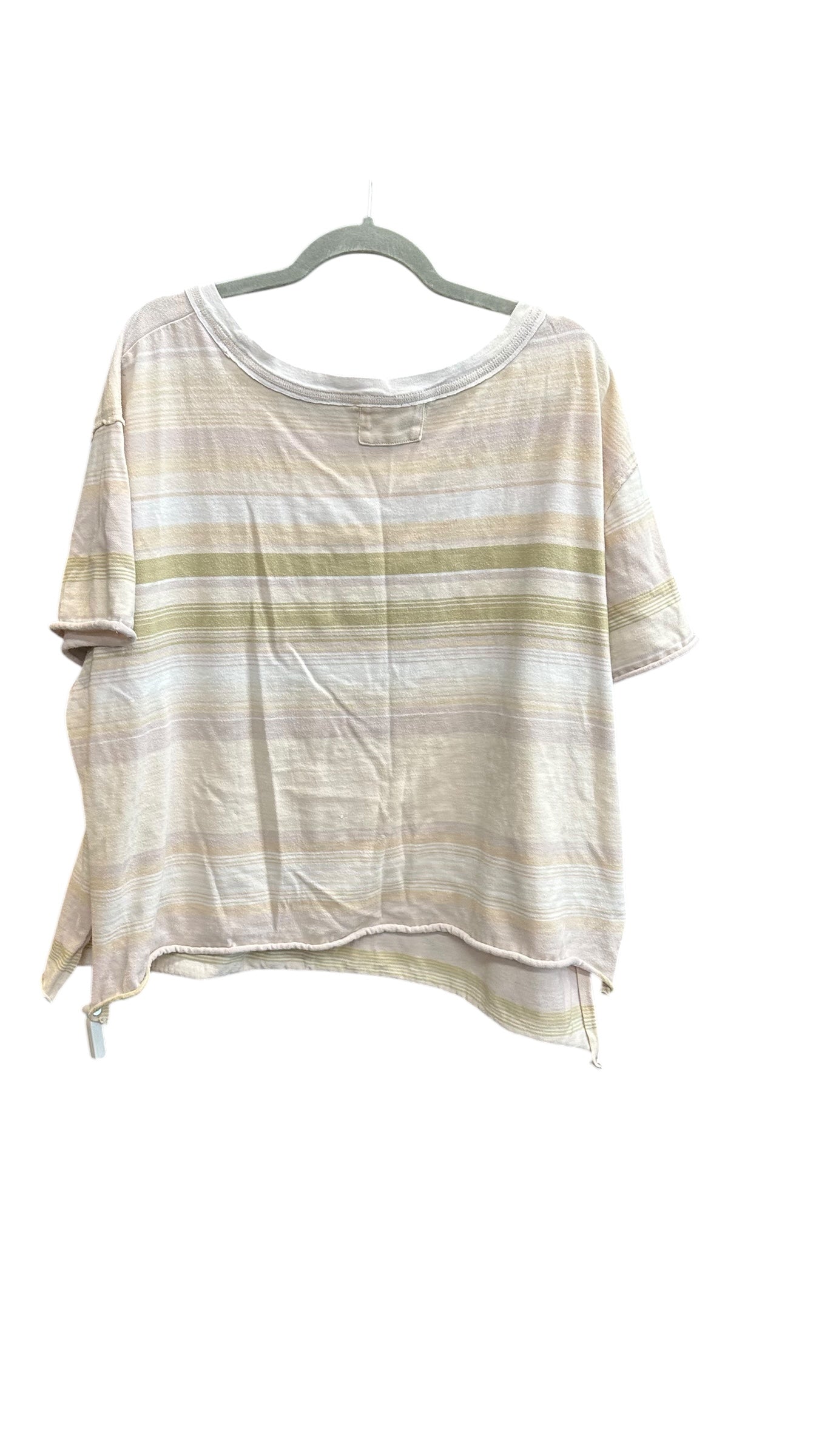 Top Short Sleeve By We The Free In Striped Pattern, Size: Xl