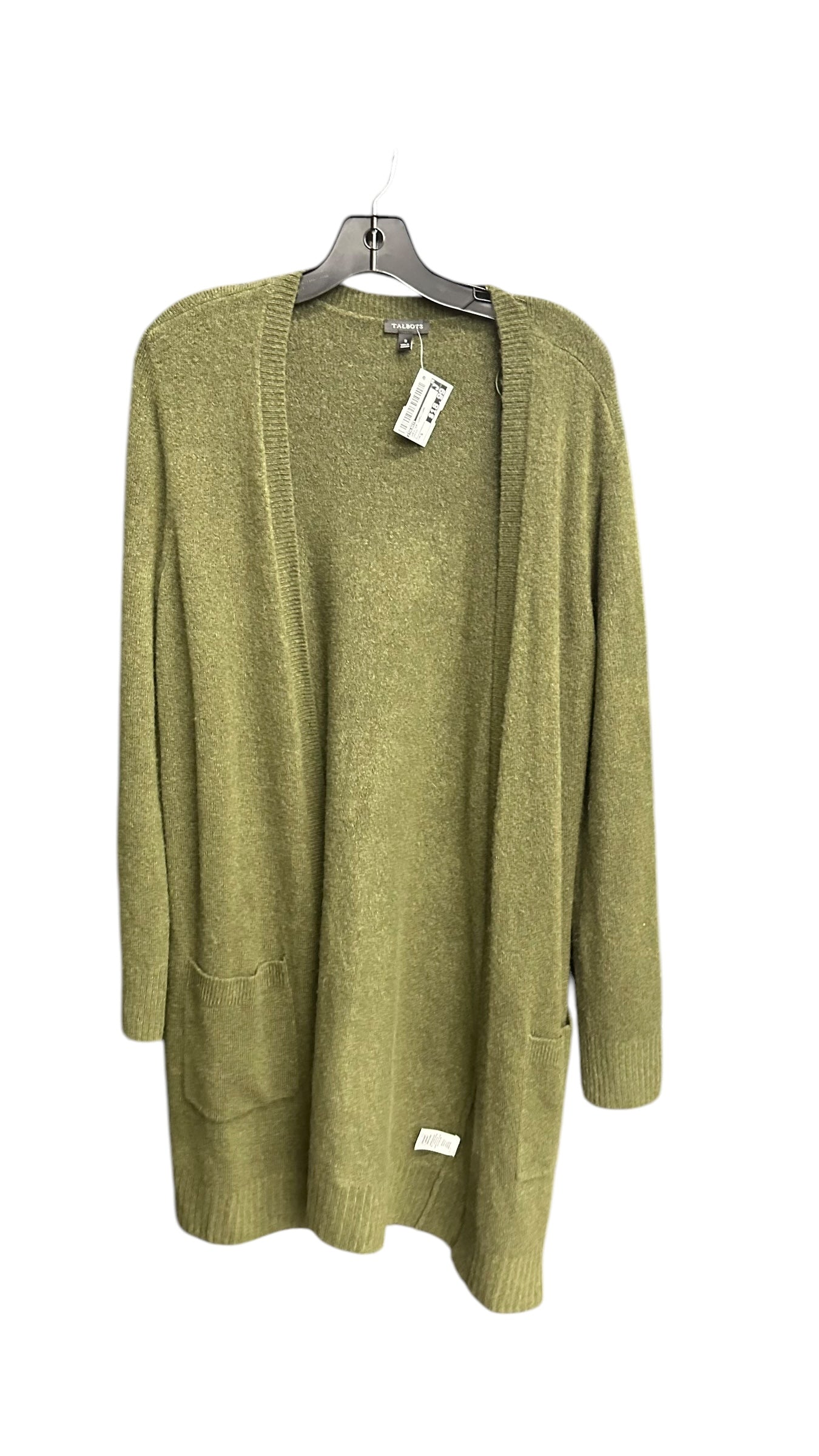 Sweater Cardigan By Talbots In Green, Size: S