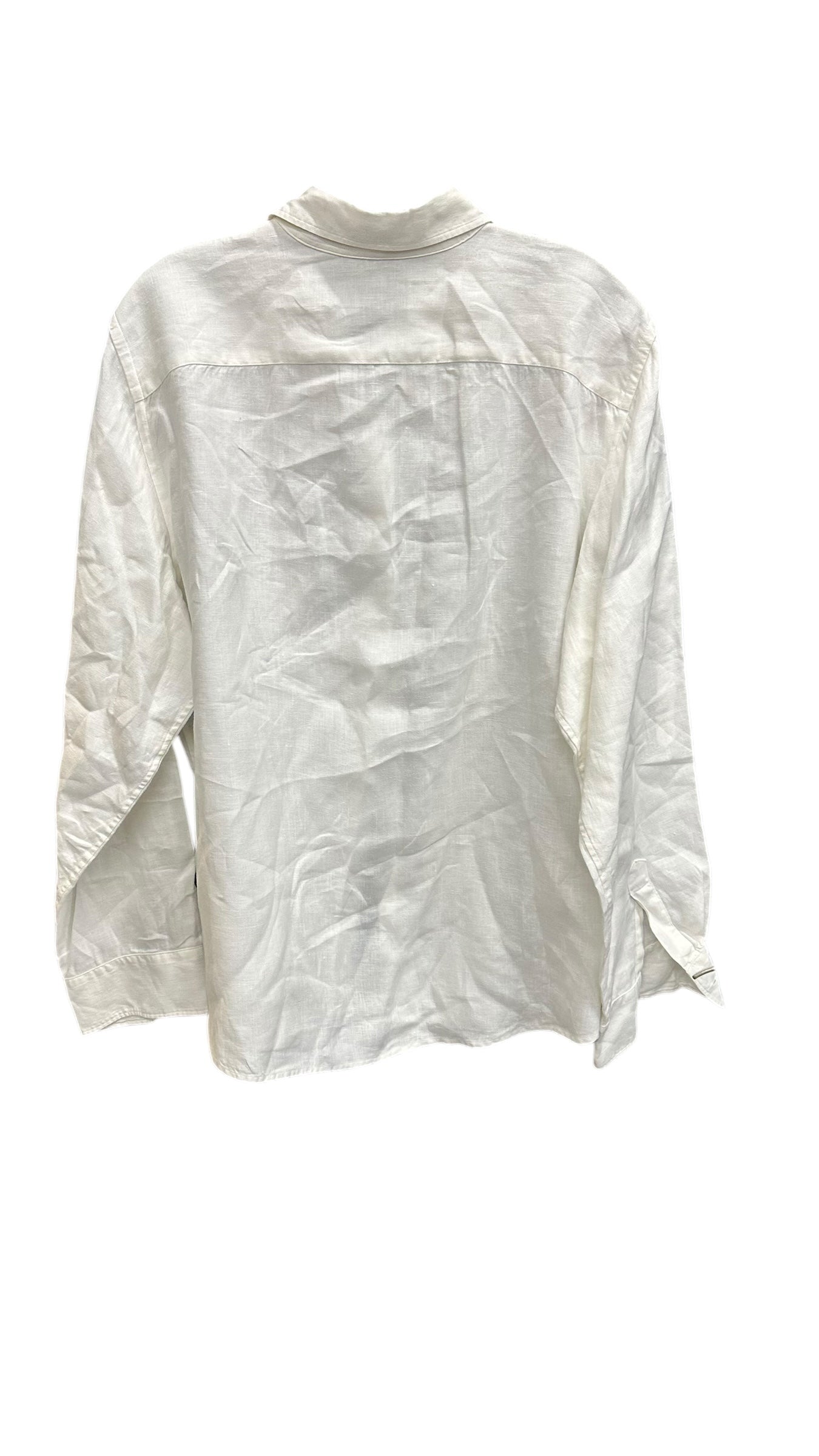 Top Long Sleeve By Ralph Lauren In White, Size: Xl