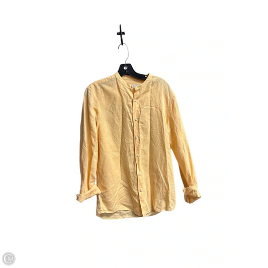 Top Long Sleeve By Zara In Orange, Size: S