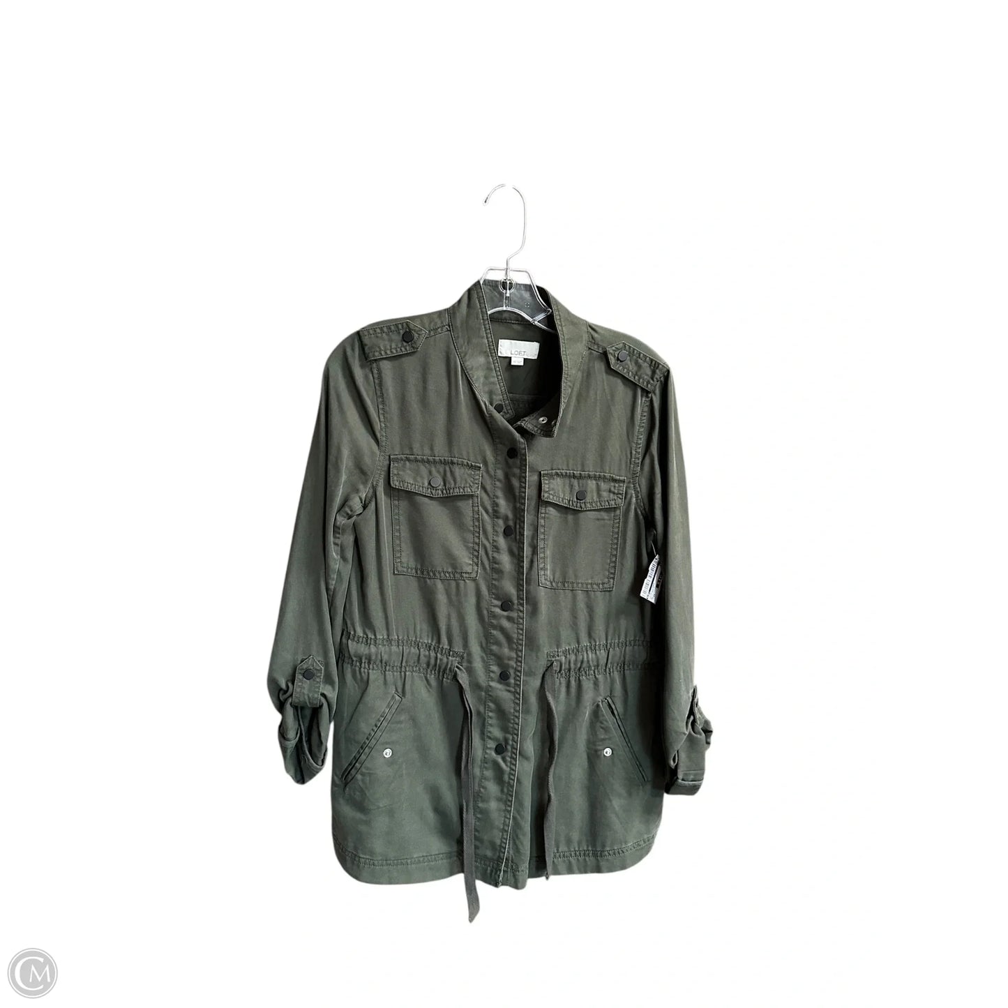 Jacket Other By Loft In Green Denim, Size: Xs
