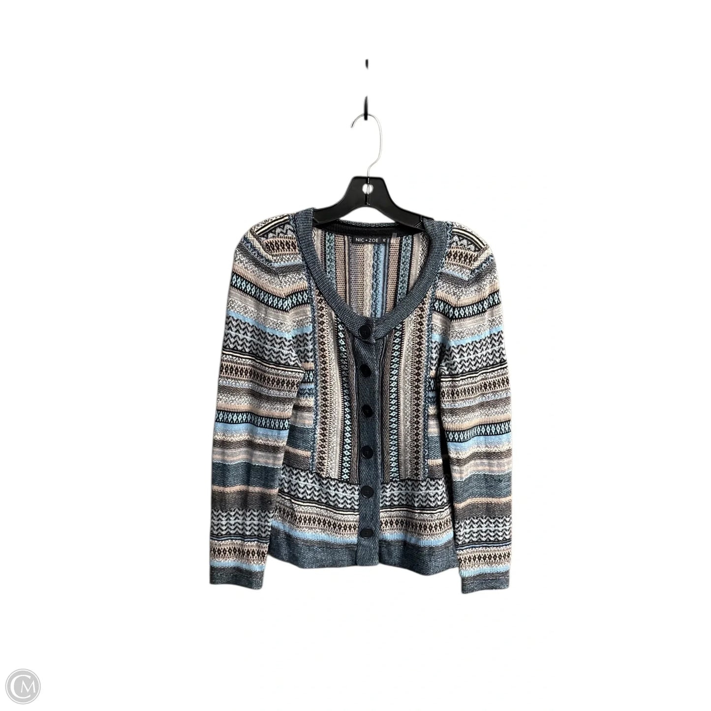 Sweater Cardigan By Nic + Zoe In Multi-colored, Size: Sp