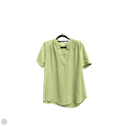 Top Short Sleeve By Entro In Green, Size: M