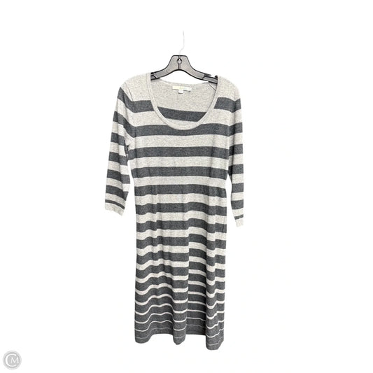 Dress Casual Midi By Boden In Grey, Size: Large