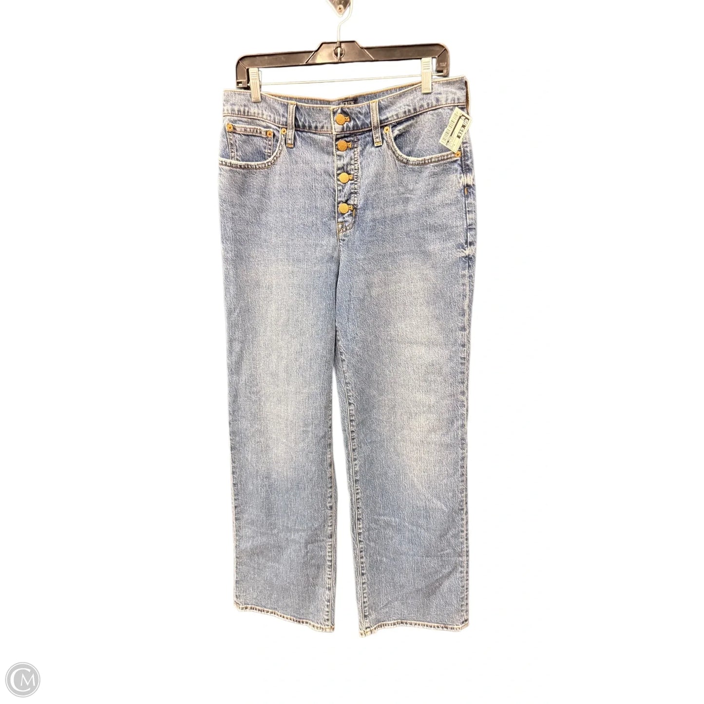 Jeans Straight By J. Crew In Blue Denim, Size: 8