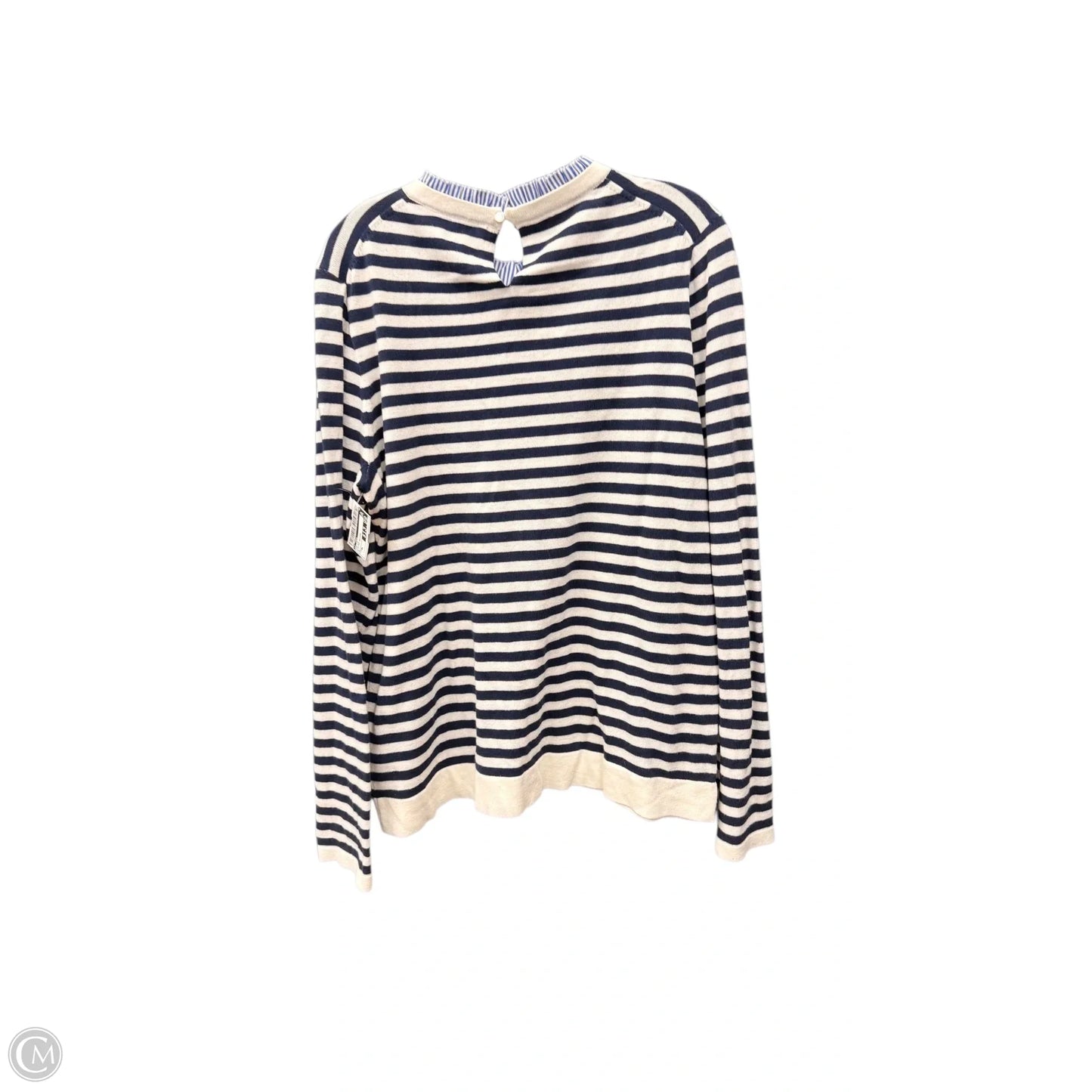 Top Long Sleeve By J. Crew In Striped Pattern, Size: Xl