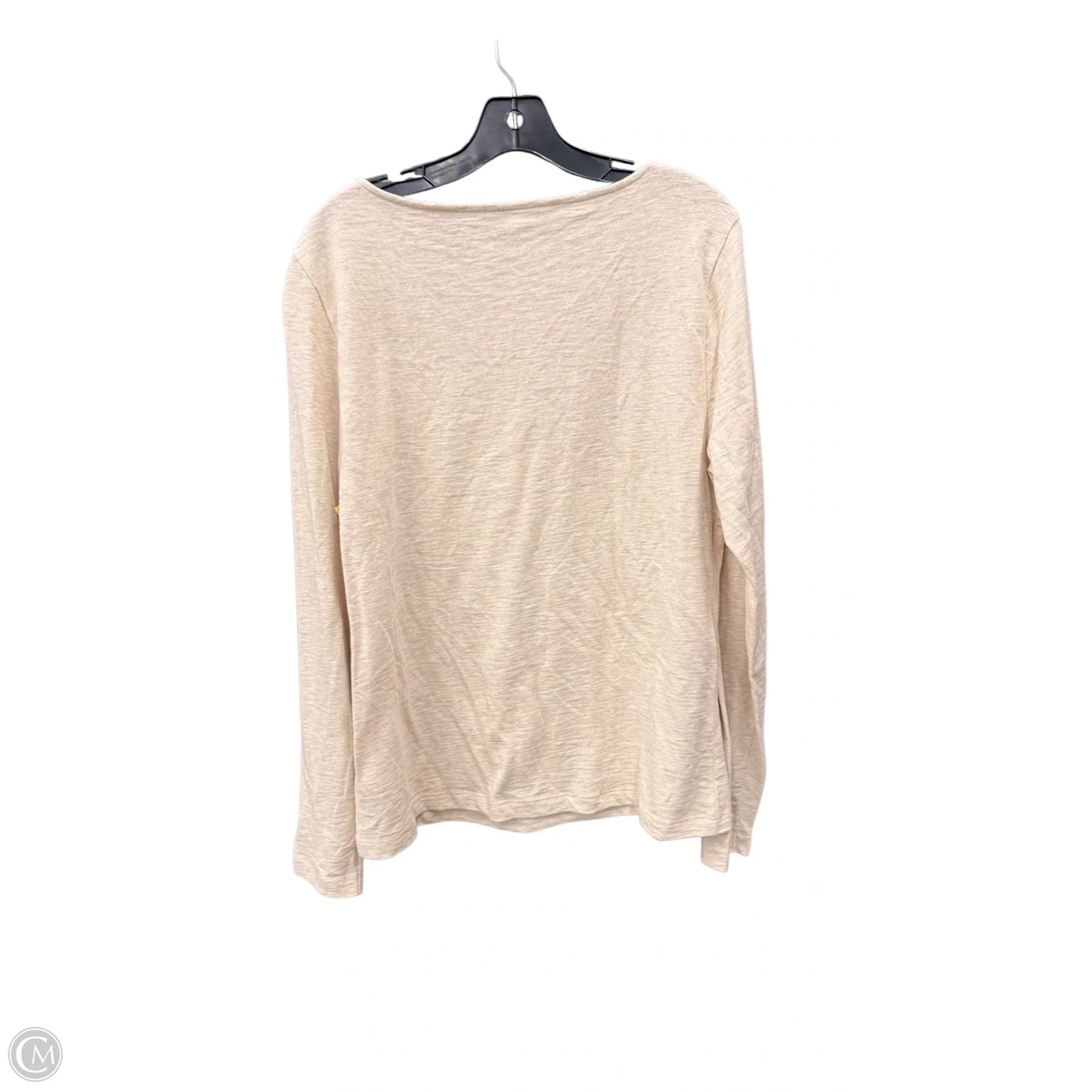 Top Long Sleeve Basic By J. Crew In Beige, Size: Xl