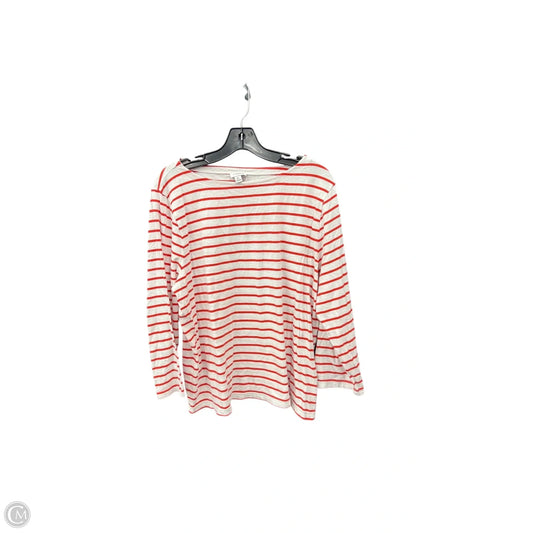 Top Long Sleeve By J. Crew In Striped Pattern, Size: Xl