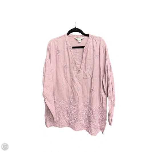 Tunic Long Sleeve By Coldwater Creek In Purple, Size: M