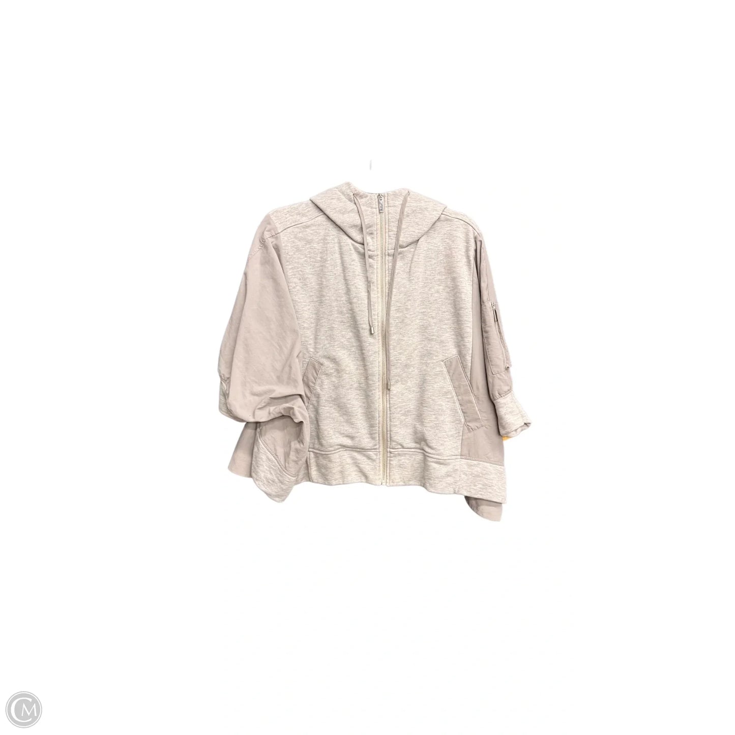 Sweatshirt Hoodie By Clothes Mentor In Grey, Size: M