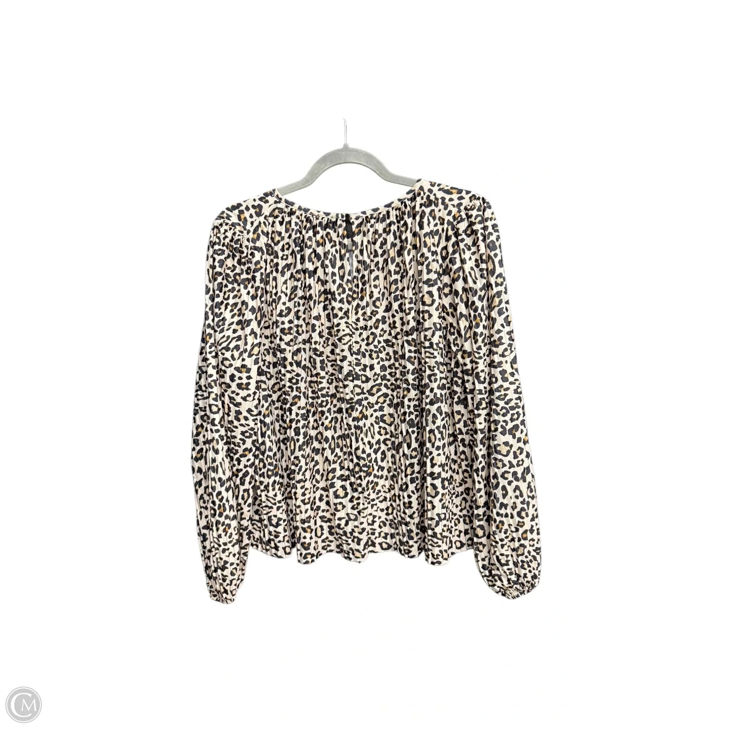Top Long Sleeve By H&m In Animal Print, Size: S