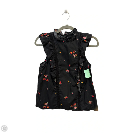Top Sleeveless By Who What Wear In Floral Print, Size: Xs