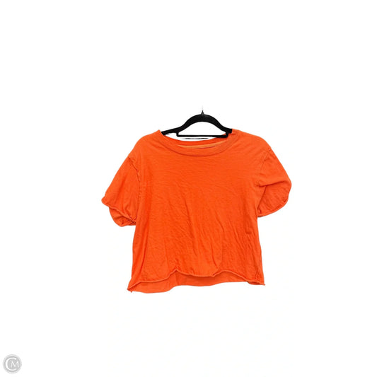 Top Short Sleeve By We The Free In Orange, Size: M