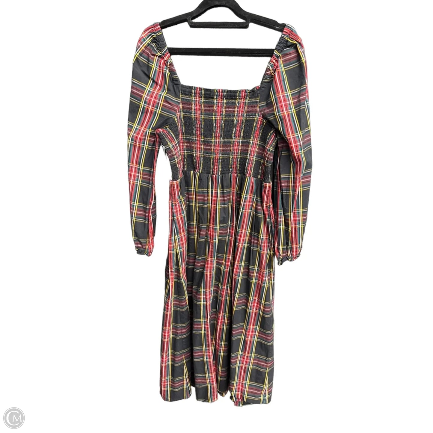 Dress Casual Maxi By J. Crew In Plaid Pattern, Size: L
