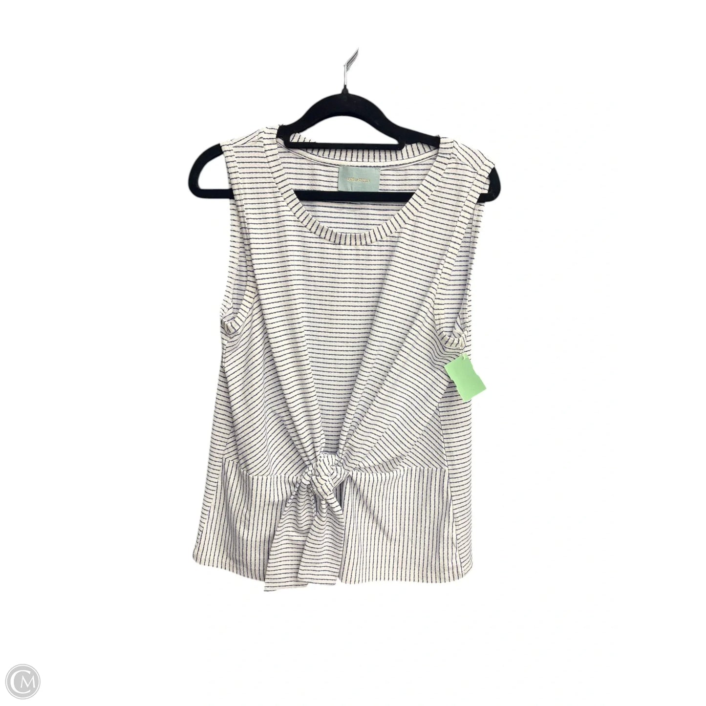 Top Sleeveless By Skies Are Blue In Striped Pattern, Size: M