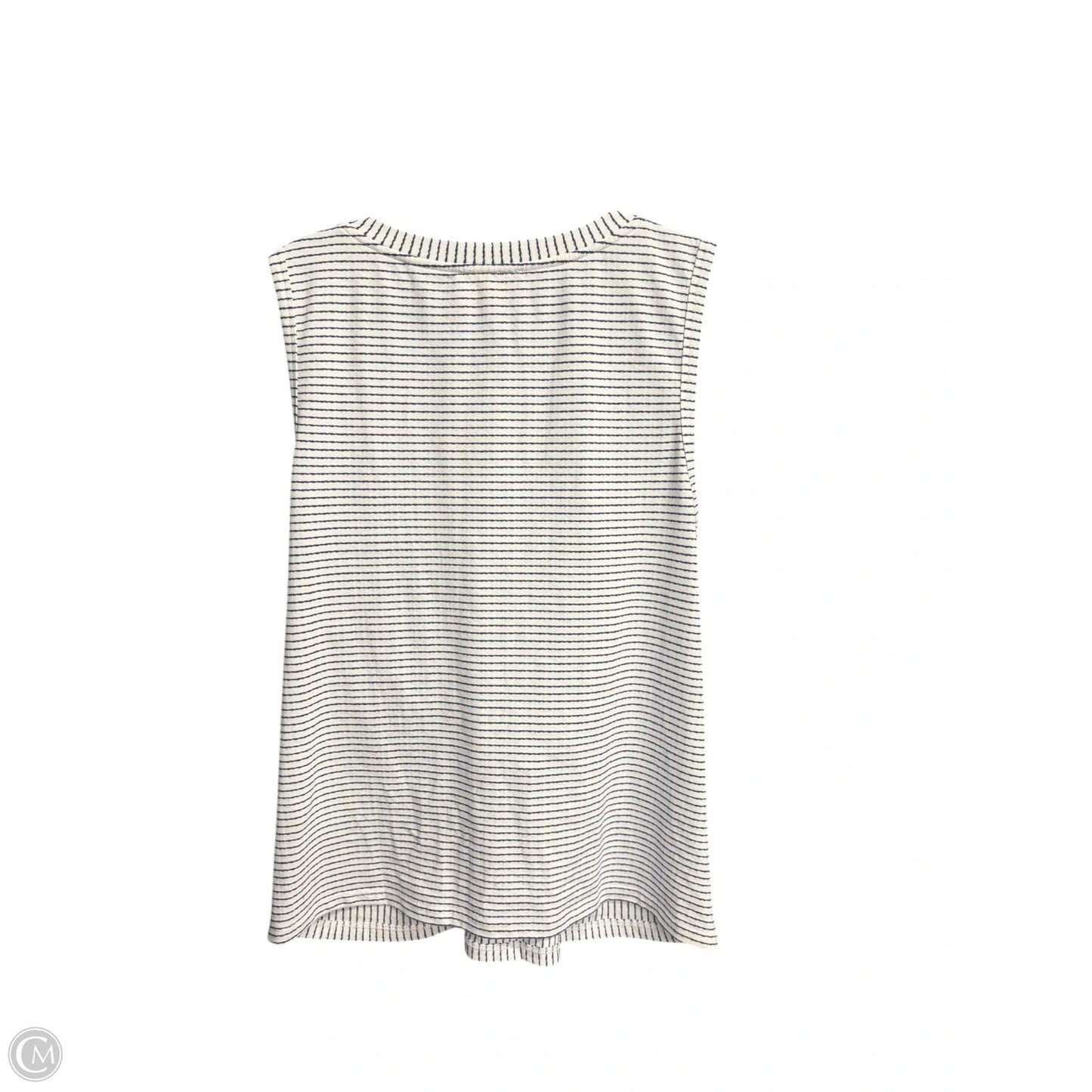 Top Sleeveless By Skies Are Blue In Striped Pattern, Size: M