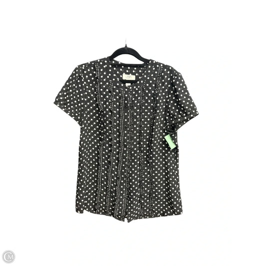 Top Sleeveless By Loft In Polkadot Pattern, Size: M