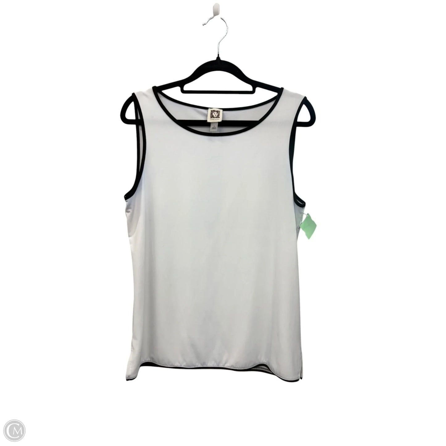 Top Sleeveless By Anne Klein In White, Size: S