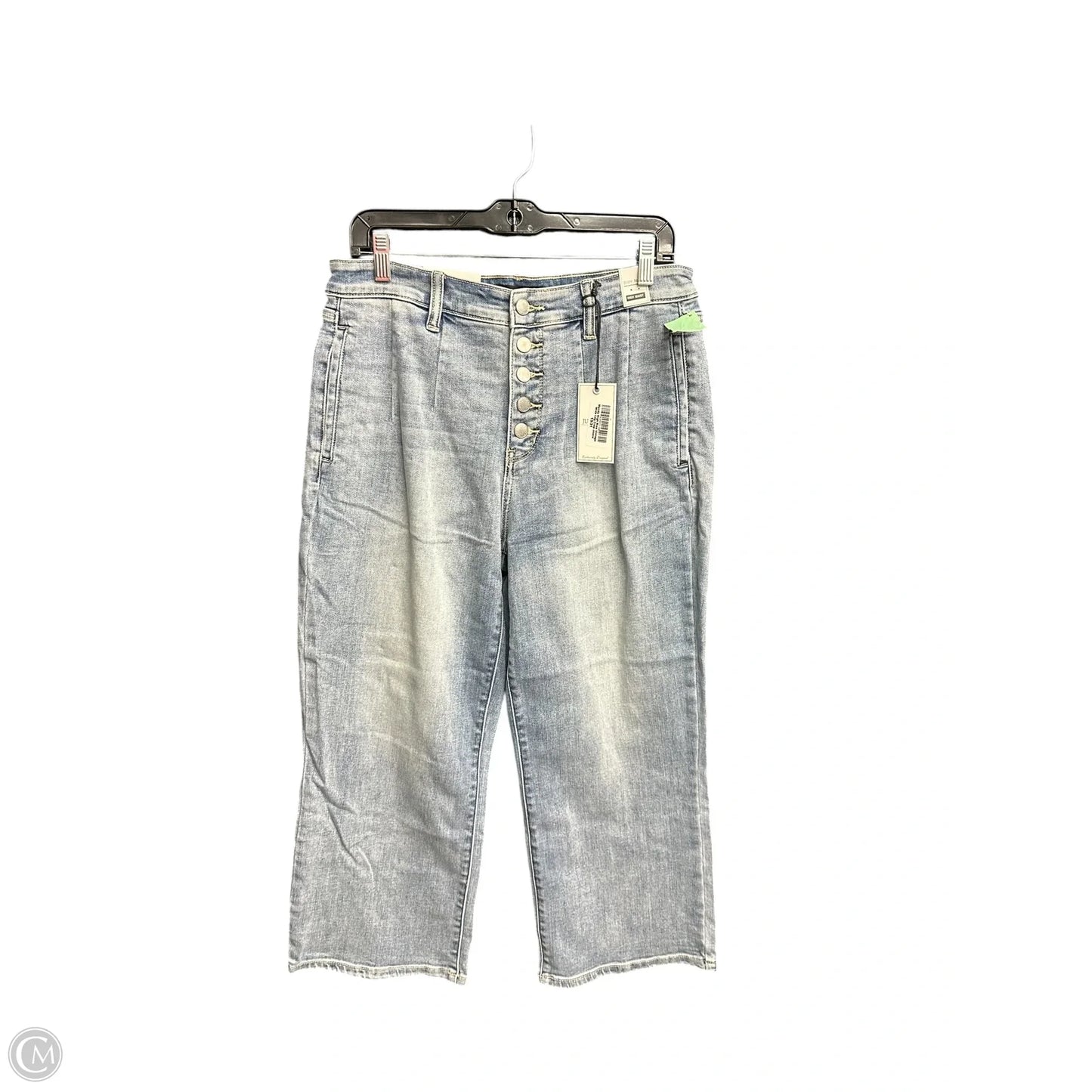 Jeans Wide Leg By Judy Blue In Blue Denim, Size: 12