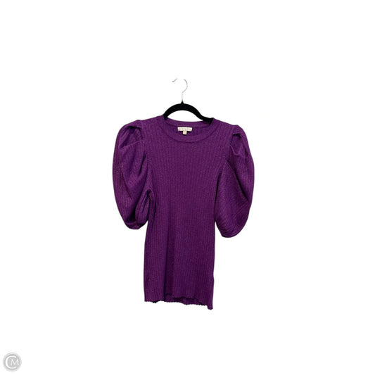 Top Short Sleeve By Flying Tomato In Purple, Size: L