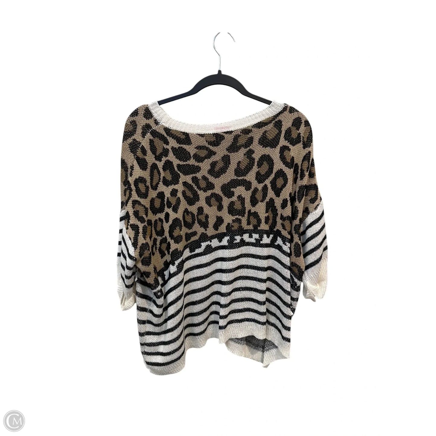 Top Short Sleeve By Jess Lea In Animal Print, Size: M