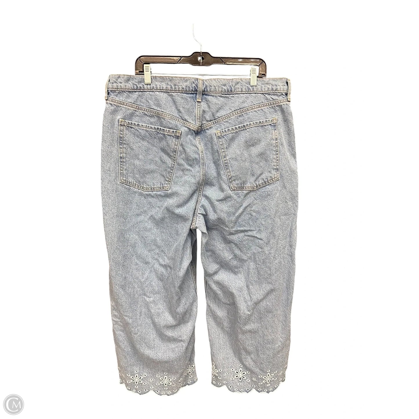 Jeans Wide Leg By Old Navy In Blue Denim, Size: 18