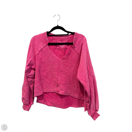 Top Long Sleeve By Pilcro In Pink, Size: Xs