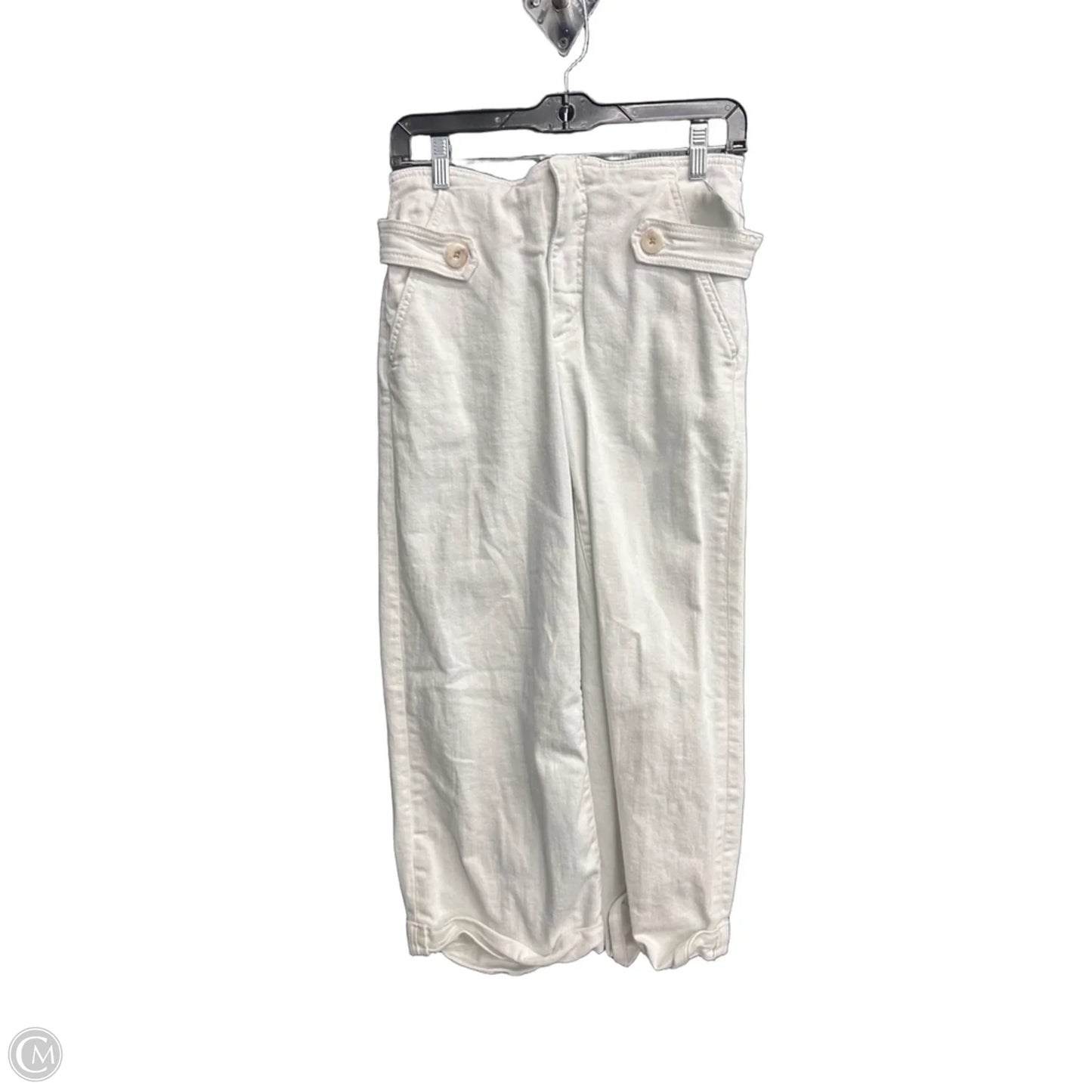 Jeans Wide Leg By Maeve In White Denim, Size: 2