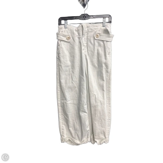 Jeans Wide Leg By Maeve In White Denim, Size: 2