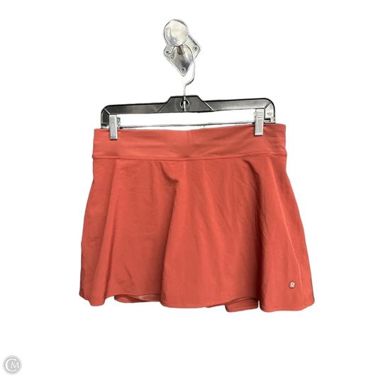 Athletic Skort By Lululemon In Red, Size: 10