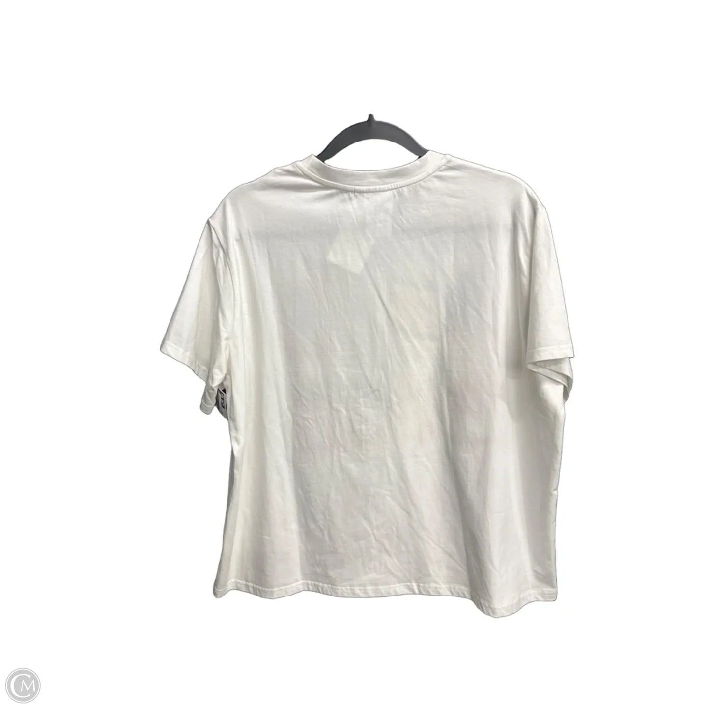 Top Short Sleeve By Clothes Mentor In White, Size: L