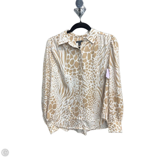 Top Long Sleeve By Ann Taylor In Animal Print, Size: S